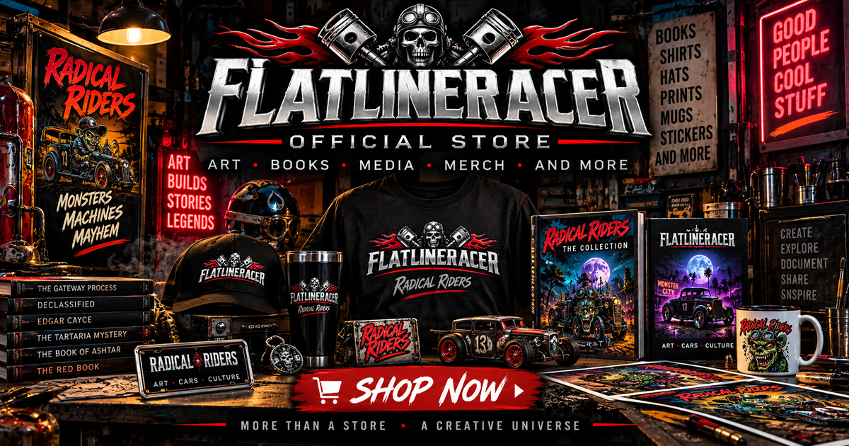 FLATLINERACER official store — art, books, media, merch and more
